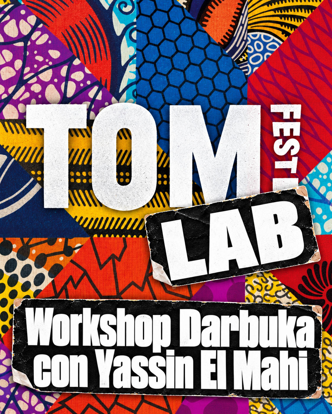 TOM Lab – Workshop di darbuka – grafica 2023 Grafica TOM Lab – Workshop di darbuka – 2023